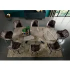 طاولة ثابتة بسطح أسطواني من السيراميك، صنع في إيطاليا - سيتيميو Viadurini