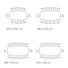 طاولة ثابتة بسطح أسطواني من السيراميك وقاعدة فولاذية، صنع في إيطاليا - إيزيلينو Viadurini