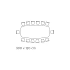 طاولة ثابتة مع سطح سيراميك من العقيق الفضي المصقول، صنع في إيطاليا - جروتا Viadurini