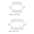 طاولة معيشة ثابتة بقاعدة خشبية، صنع في إيطاليا - إكواتور Viadurini