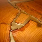 طاولة ثابتة بتصميم مستطيل من الخشب والراتنج مصنوعة في إيطاليا Jam Viadurini