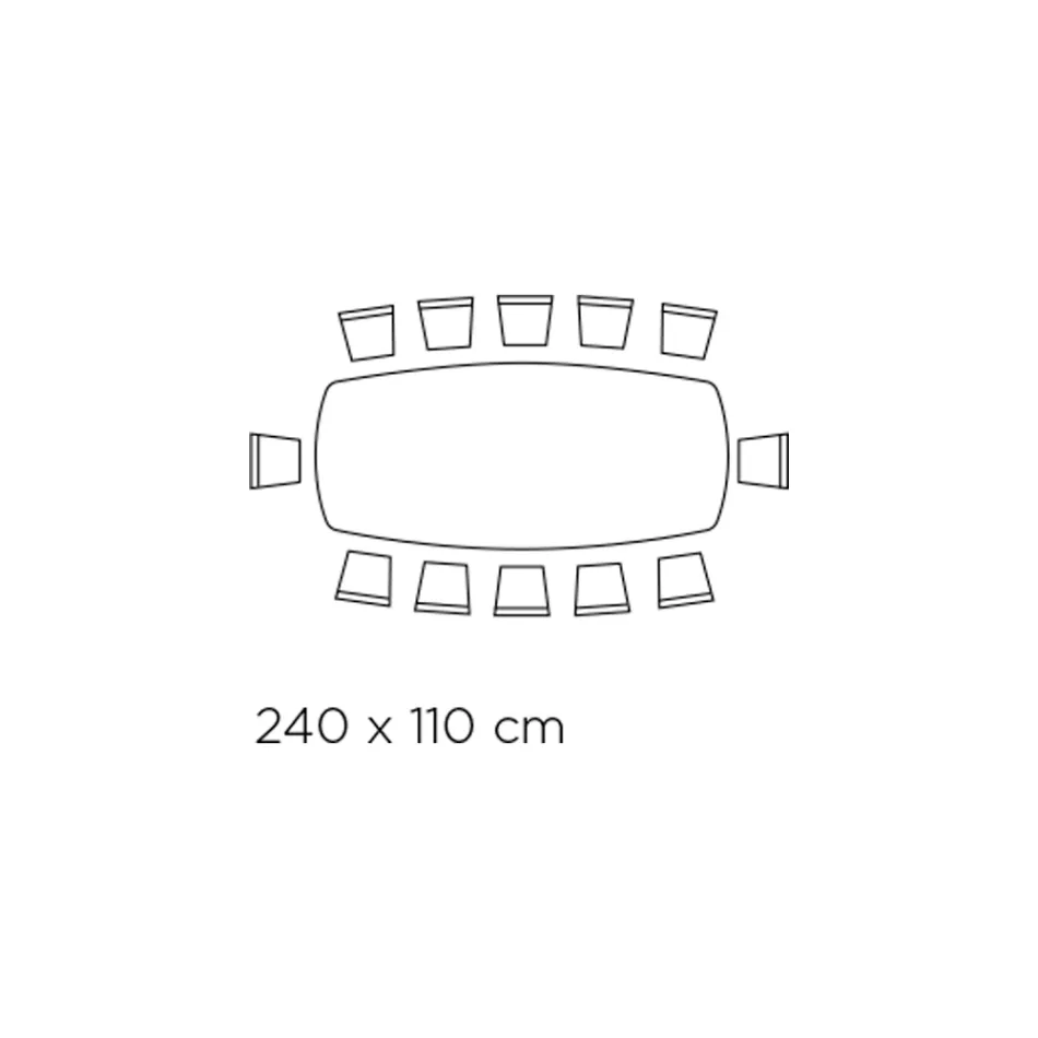طاولة ثابتة من السيراميك الأمازونيتي المصقول، صنع في إيطاليا - جروتا Viadurini