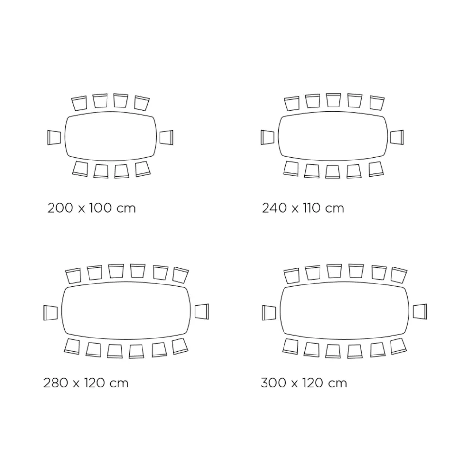 طاولة وقاعدة سيراميك ثابتة من الفولاذ المطلي باللون الأسود، صنع في إيطاليا - أكواب Viadurini