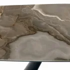 طاولة وقاعدة سيراميك ثابتة من الفولاذ المطلي باللون الأسود، صنع في إيطاليا - أكواب Viadurini