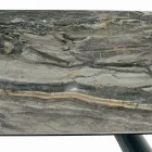 طاولة وقاعدة سيراميك ثابتة من الفولاذ المطلي باللون الأسود، صنع في إيطاليا - أكواب Viadurini