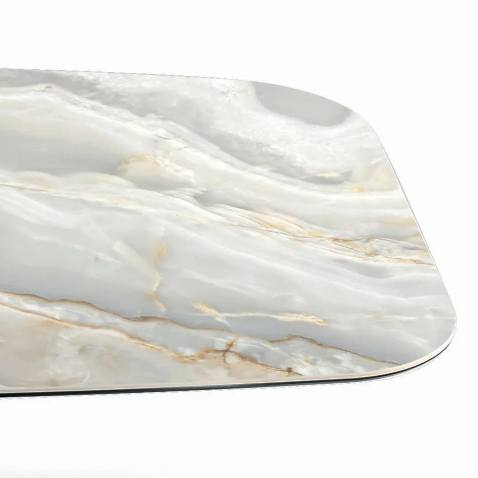 طاولة سيراميك ثابتة بتشطيبات وأحجام مختلفة، صنع في إيطاليا - جروتا Viadurini