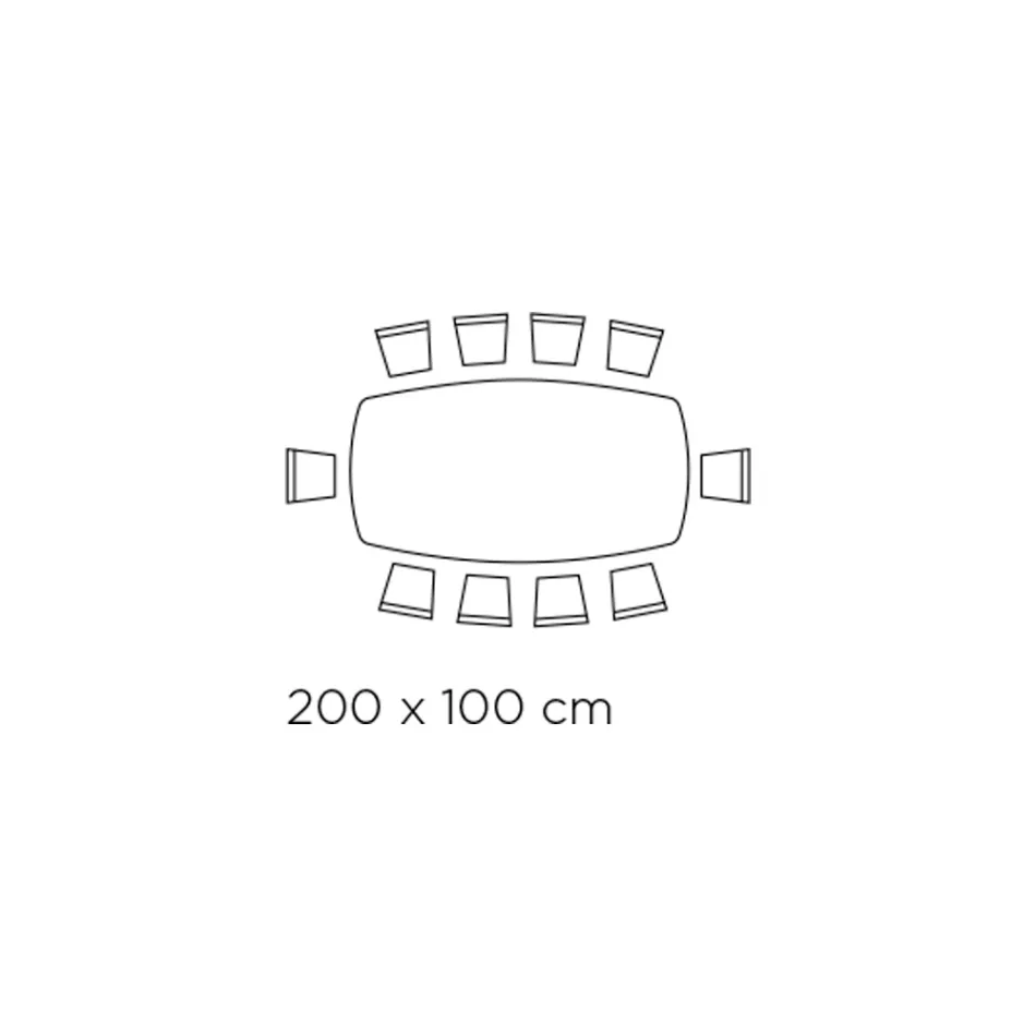 طاولة ثابتة مصنوعة من زجاج شفاف للغاية وخشب الرماد، صنع في إيطاليا - شمال Viadurini