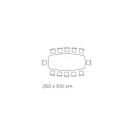 طاولة وقاعدة سيراميك مطلية بالجرافيت، صنع في إيطاليا - بنطلون Viadurini