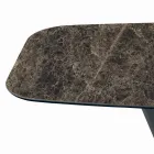 طاولة وقاعدة سيراميك مطلية بالجرافيت، صنع في إيطاليا - بنطلون Viadurini