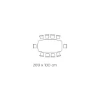 طاولة وقاعدة سيراميك مطلية بالجرافيت، صنع في إيطاليا - بنطلون Viadurini