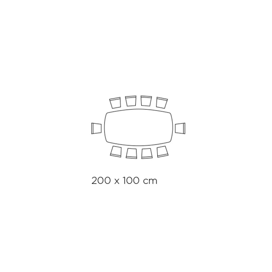 طاولة وقاعدة سيراميك مطلية بالجرافيت، صنع في إيطاليا - بنطلون Viadurini