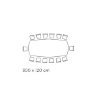 طاولة سيراميك يونانية سوداء مصقولة مصنوعة في إيطاليا - جروتا Viadurini