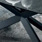 طاولة سيراميك يونانية سوداء مصقولة مصنوعة في إيطاليا - جروتا Viadurini