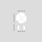 طاولة من خشب البلوط المصقول مع لمسة نهائية من الشمع من تصميم آندي Viadurini