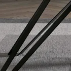 طاولة مصنوعة من خشب الرماد الفحمي والمعدن، مصنوعة في إيطاليا - ميلوسو Viadurini