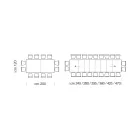 طاولة خشبية من الميلامين قابلة للتمديد حتى 470 سم، صنع في إيطاليا – جورديتو Viadurini