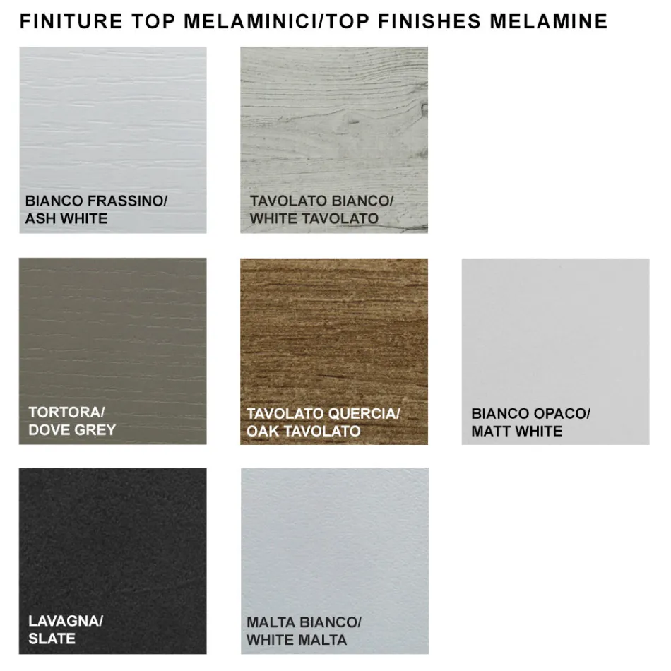 طاولة خشبية من الميلامين قابلة للتمديد حتى 470 سم، صنع في إيطاليا – جورديتو Viadurini