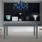 طاولة خشبية من الميلامين قابلة للتمديد حتى 470 سم، صنع في إيطاليا – جورديتو Viadurini