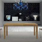 طاولة خشبية من الميلامين قابلة للتمديد حتى 470 سم، صنع في إيطاليا – جورديتو Viadurini