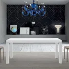 طاولة خشبية من الميلامين قابلة للتمديد حتى 470 سم، صنع في إيطاليا – جورديتو Viadurini