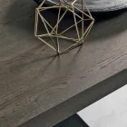 طاولة بلوط حديثة معقودة مصنوعة في إيطاليا من زيربا Viadurini