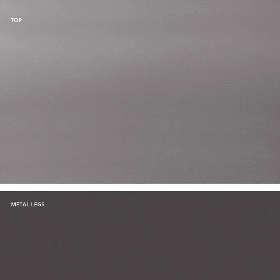 طاولة زجاجية مقواة بتصميم عصري مصنوعة في إيطاليا، ميتيا Viadurini