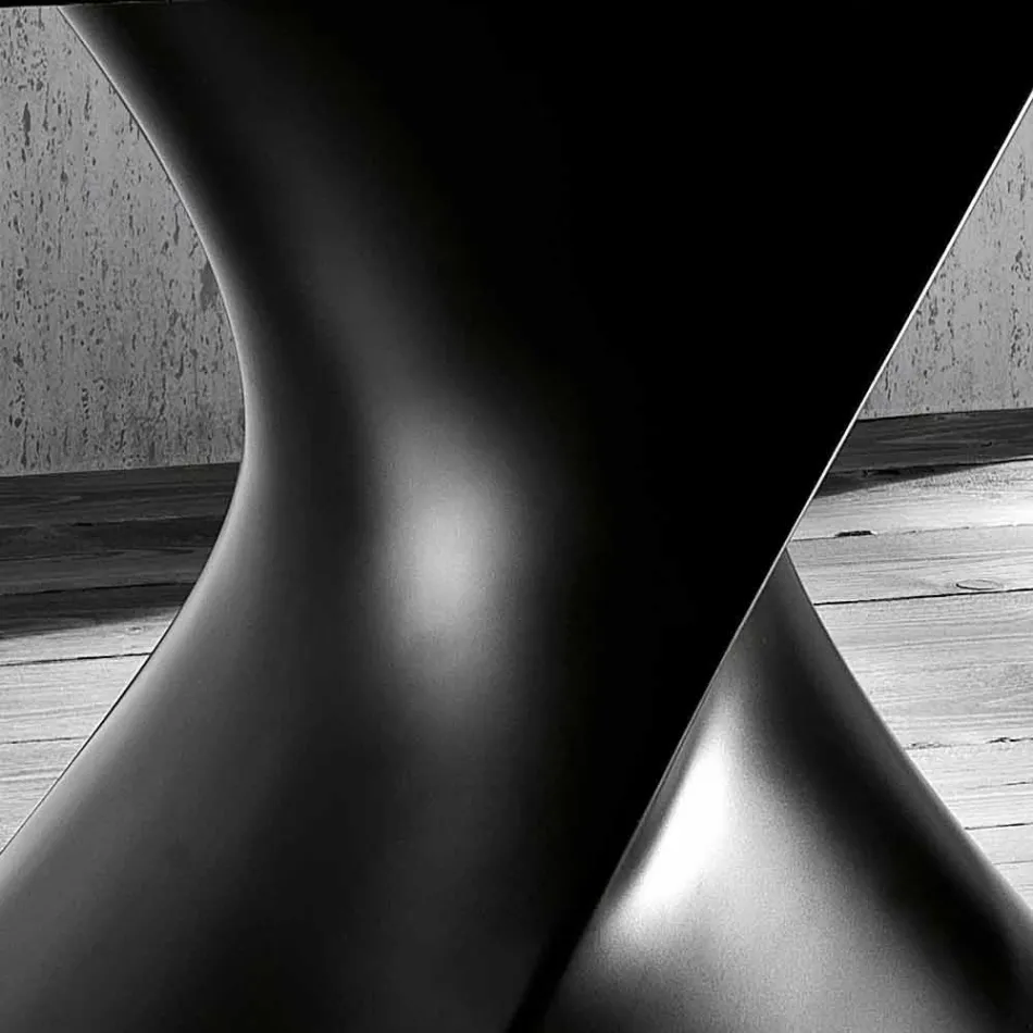 طاولة من الزجاج المقسّى بتصميم عصري، مصنوعة في إيطاليا، كلارك Viadurini