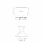 طاولة من الزجاج المقسّى بتصميم عصري، مصنوعة في إيطاليا، كلارك Viadurini