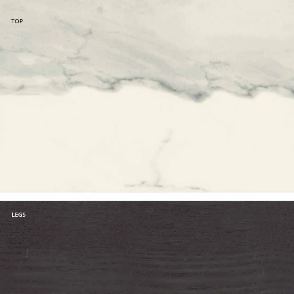 طاولة سيراميك زجاجية بتصميم عصري مصنوعة في إيطاليا، إيجيستو Viadurini