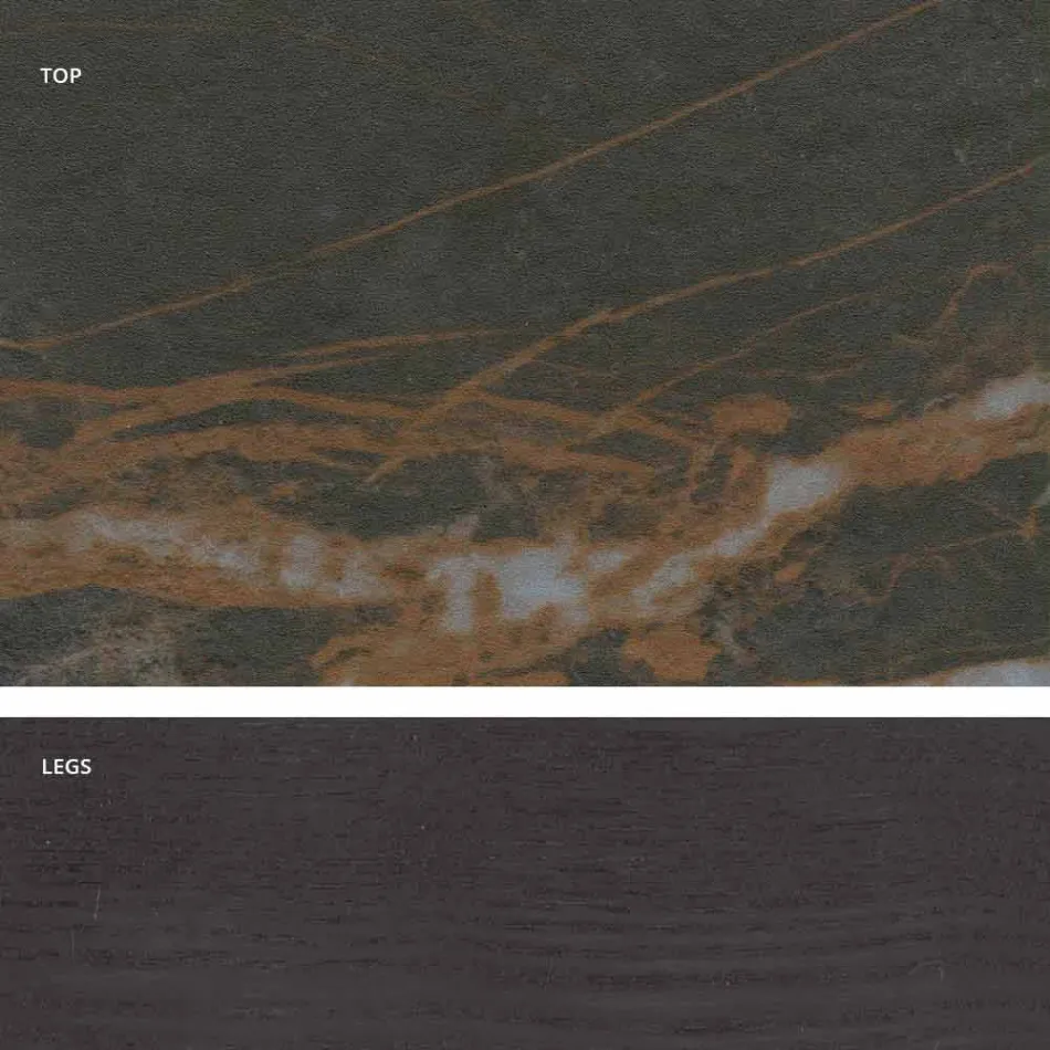 طاولة سيراميك زجاجية بتصميم عصري مصنوعة في إيطاليا، إيجيستو Viadurini