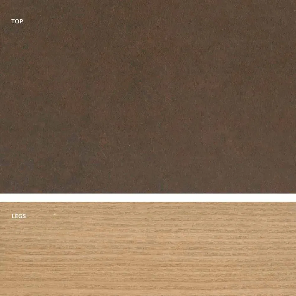 طاولة سيراميك زجاجية بتصميم عصري مصنوعة في إيطاليا، إيجيستو Viadurini