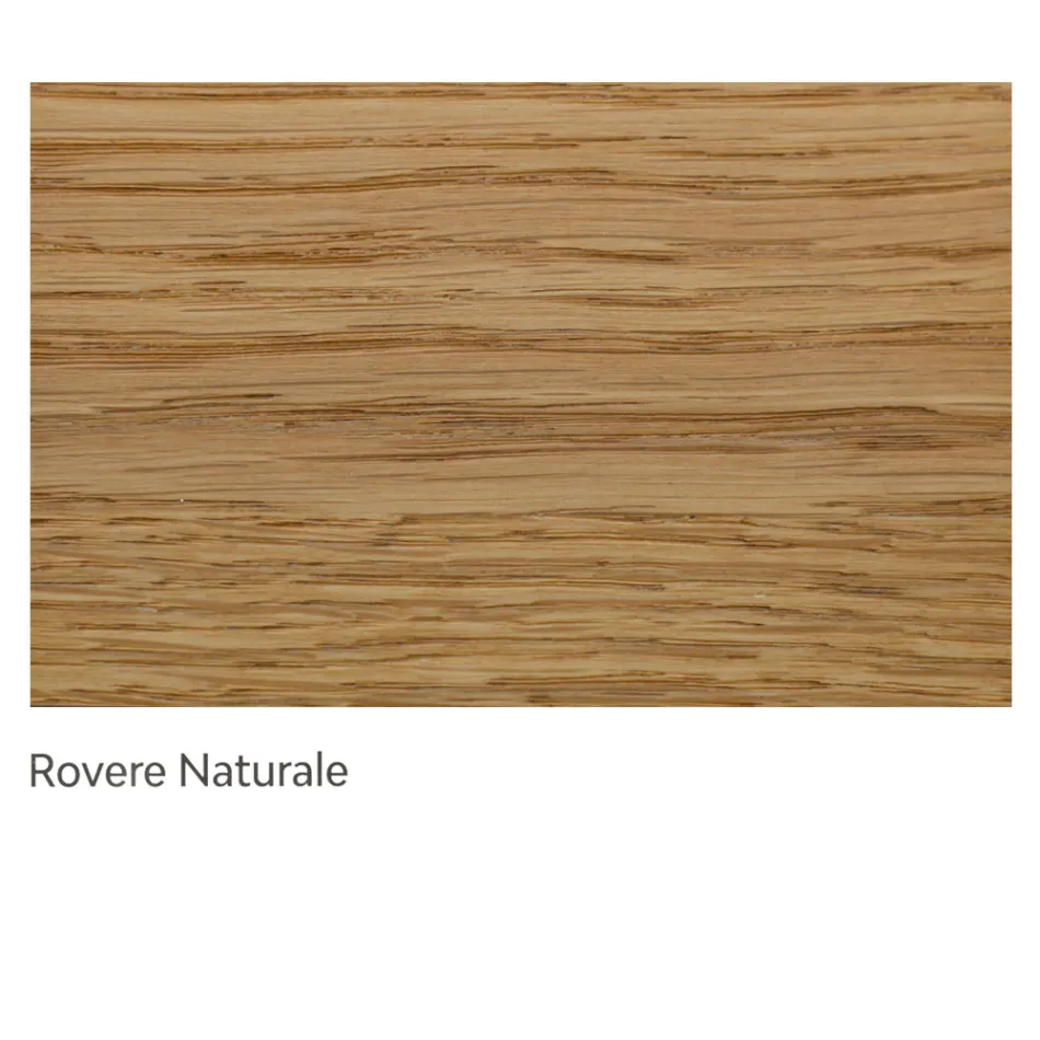 طاولة داخلية ذات سطح وأرجل من خشب البلوط، صنعت في إيطاليا - جيولييه Viadurini