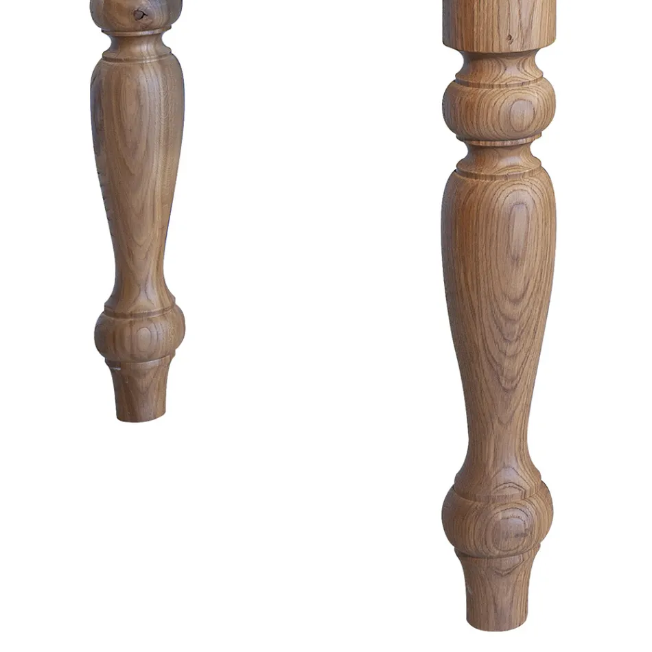 طاولة داخلية ذات سطح وأرجل من خشب البلوط، صنعت في إيطاليا - جيولييه Viadurini