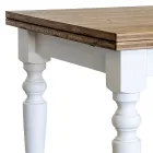 طاولة معيشة قابلة للتمديد من خشب التنوب النوردي، صنع في إيطاليا - بينيدورم Viadurini