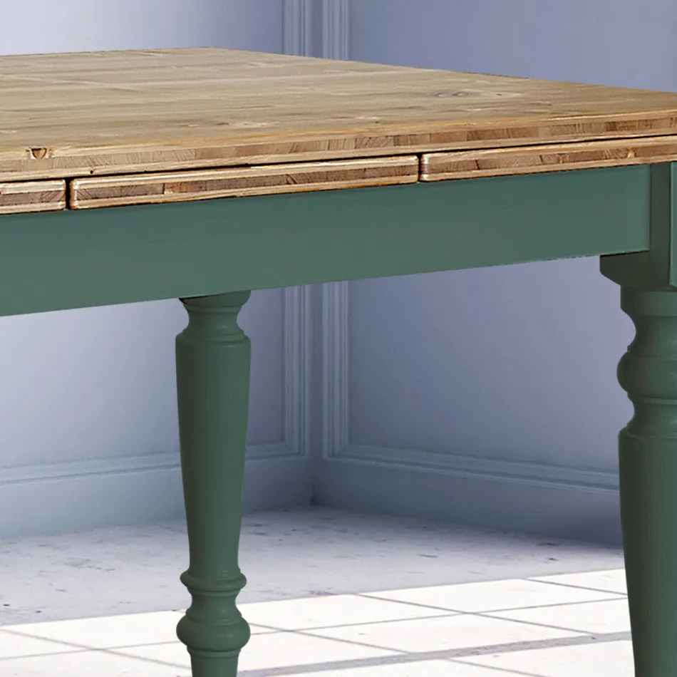 طاولة معيشة قابلة للتمديد من خشب التنوب النوردي، صنع في إيطاليا - بينيدورم Viadurini