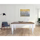 طاولة معيشة قابلة للتمديد من خشب البلوط بزوايا مُشكَّلة، صُنعت في إيطاليا - رافائيل Viadurini