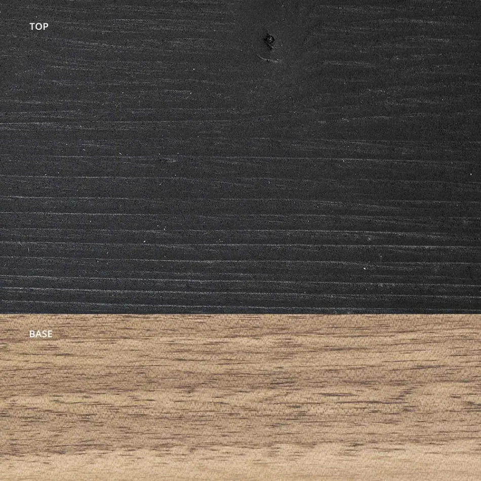 طاولة معيشة مصنوعة بالكامل من خشب البلوط، صنع في إيطاليا - جيولييه Viadurini