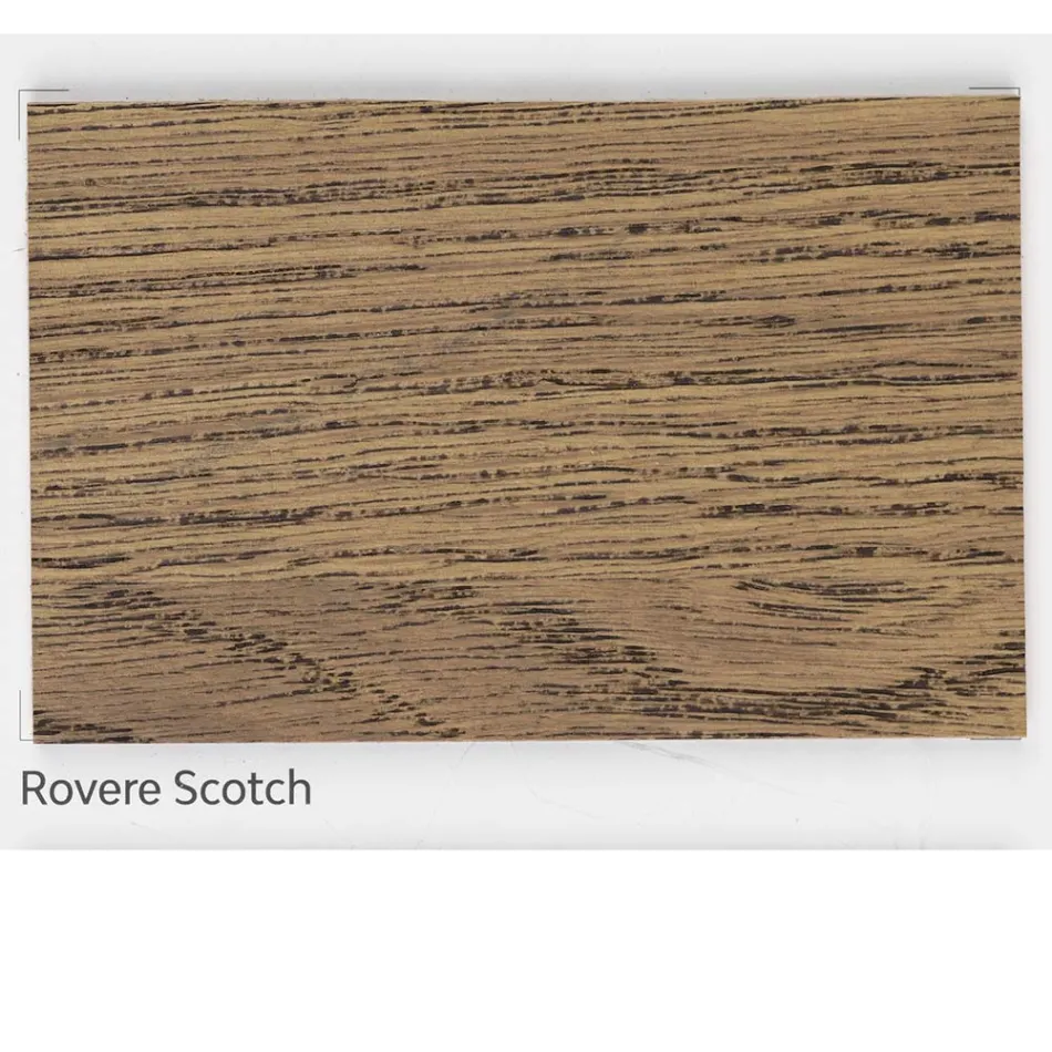 طاولة معيشة مطلية بخشب البلوط الصلب، صنع في إيطاليا - جيولييه Viadurini