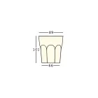 طاولة إضاءة خارجية بتصميم من البولي إيثيلين والـ HPL، صنع في إيطاليا - بوكا Viadurini