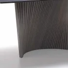 طاولة حديثة ذات سطح من الفخار بتأثير الرخام، صنعت في إيطاليا، أدرانو Viadurini