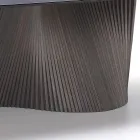 طاولة حديثة ذات سطح من الفخار بتأثير الرخام، صنعت في إيطاليا، أدرانو Viadurini