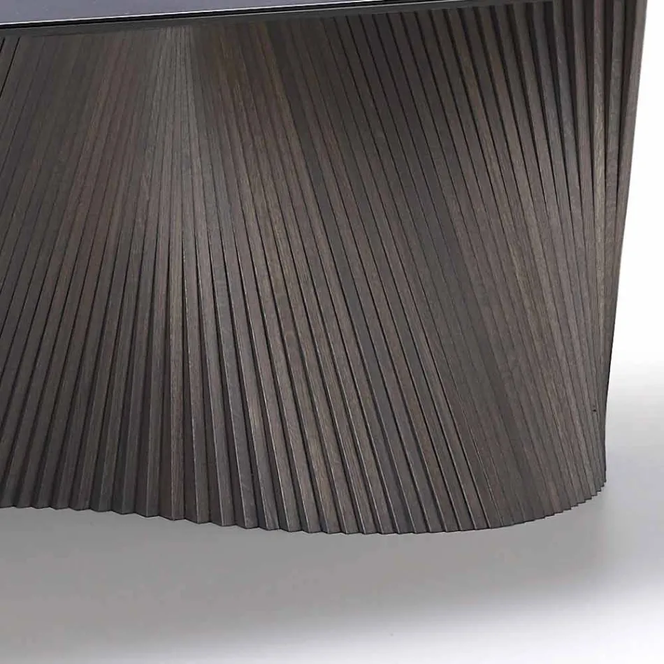 طاولة حديثة ذات سطح من الفخار بتأثير الرخام، صنعت في إيطاليا، أدرانو Viadurini