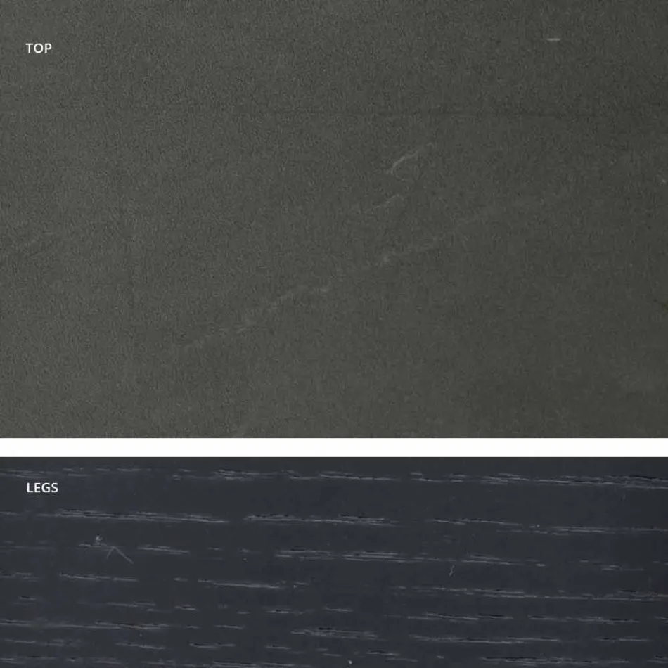 طاولة حديثة ذات سطح من الفخار بتأثير الرخام، صنعت في إيطاليا، أدرانو Viadurini