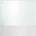 سطح طاولة من الزجاج الشفاف للغاية وأرجل معدنية، 3 تشطيبات و4 أحجام - سبيك Viadurini