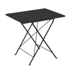 طاولة حديقة قابلة للطي من الفولاذ المجلفن، صنع في إيطاليا - أكيلة Viadurini