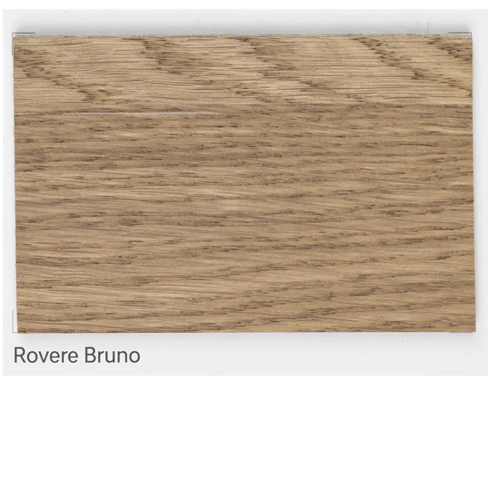 طاولة مطلية من خشب البلوط المعقود ماسيلاتو والكريستال، صنع في إيطاليا - فيسينتي Viadurini