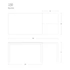 طاولة طعام قابلة للتمديد 190 سم، مصنوعة من المعدن والخشب في إيطاليا - إقليديان Viadurini