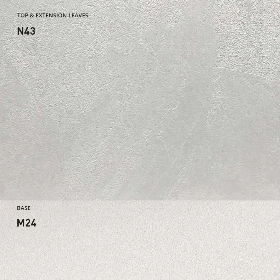 طاولة طعام قابلة للتمديد 190 سم، مصنوعة من المعدن والخشب في إيطاليا - إقليديان Viadurini