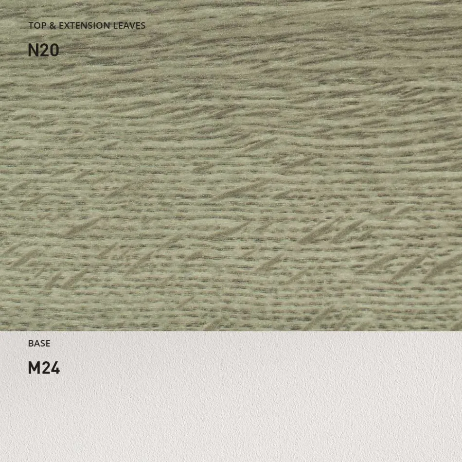 طاولة طعام قابلة للتمديد 190 سم، مصنوعة من المعدن والخشب في إيطاليا - إقليديان Viadurini