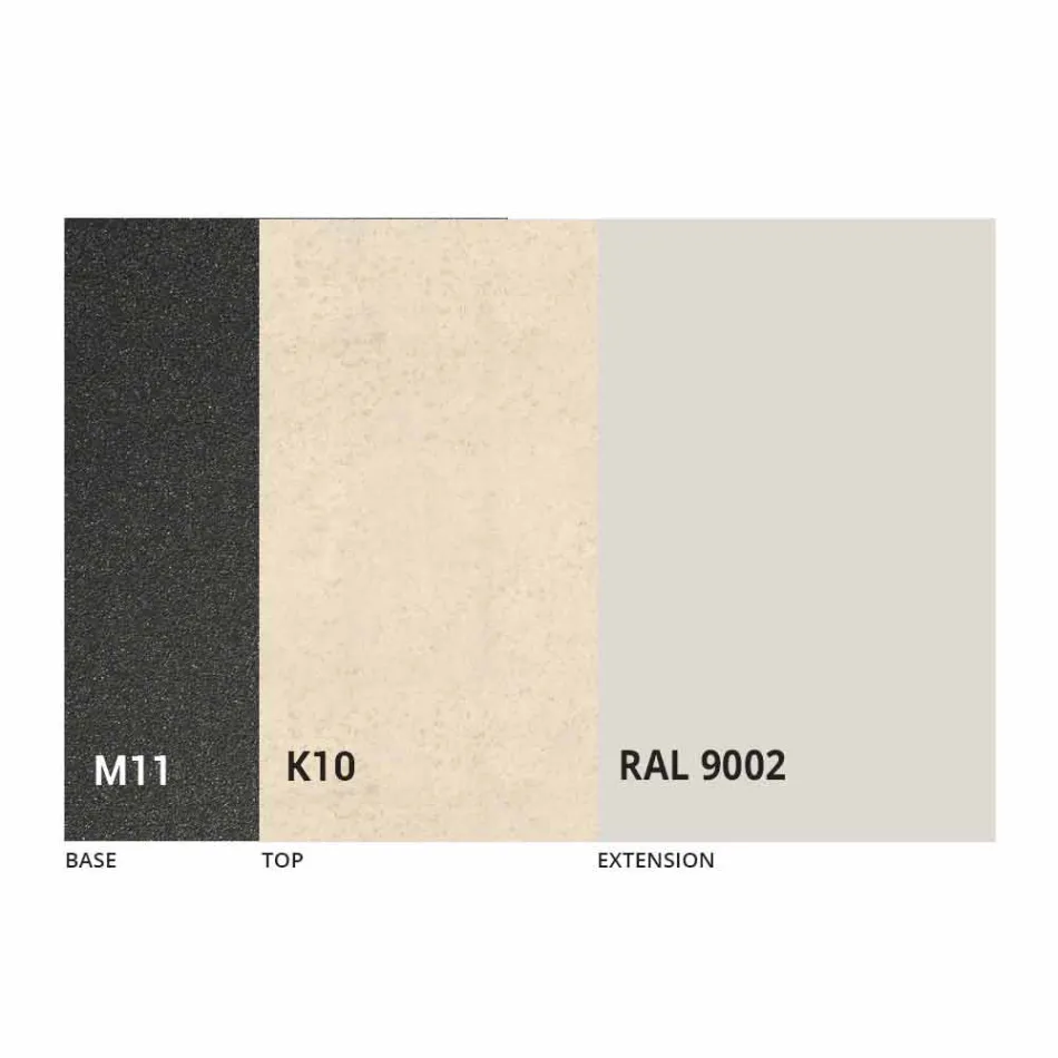 طاولة طعام قابلة للتمديد بسطح سيراميك حتى 2.8 متر، صنع في إيطاليا - باولوتشيو Viadurini